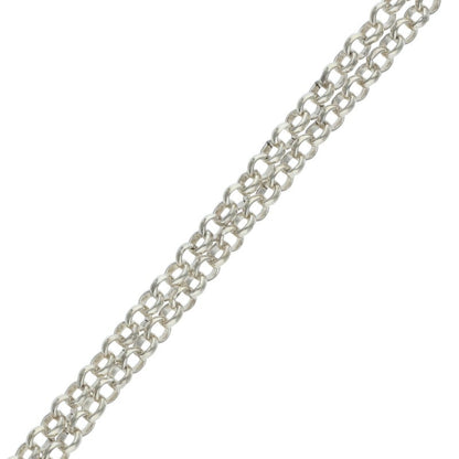Chrome Hearts Roll Chain Necklace Silver Size 20INCH