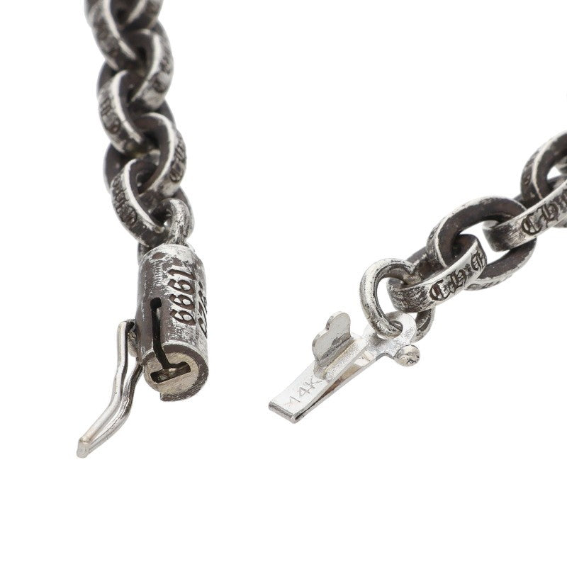 Chrome Hearts Paper Chain Necklace 925 Silver Size 20INCH