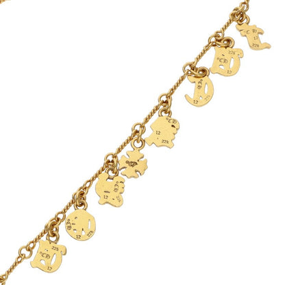 Chrome Hearts 22K T18 Twist Charm Necklace Size 18 Inch