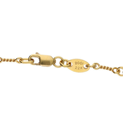 Chrome Hearts 22K T18 Twist Charm Necklace Size 18 Inch