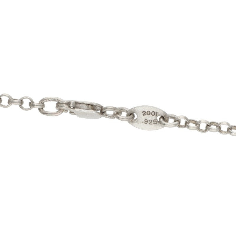 Chrome Hearts Roll Chain 20 Silver Necklace 925 Size 20INCH