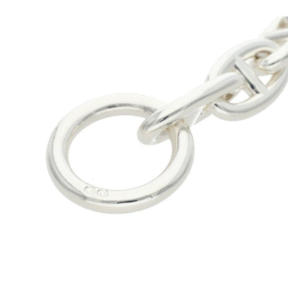 HERMES Chaine d'Ancre Silver Choker Necklace 925 Size GM