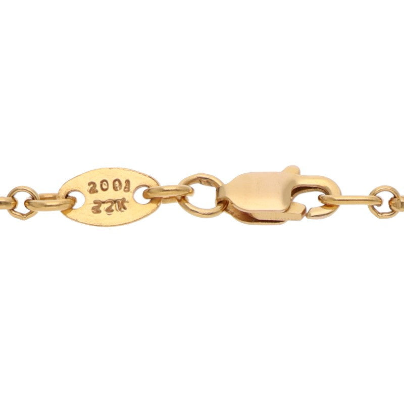 Chrome Hearts 22K NECKCHAIN R20 Gold Necklace Size 20INCH