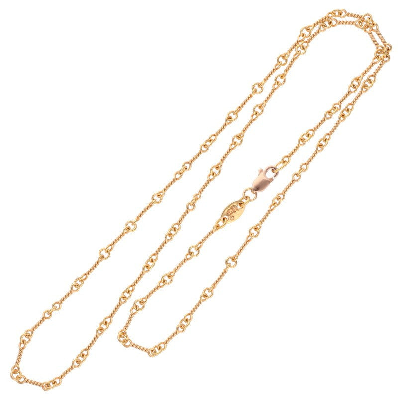 Chrome Hearts 22K Gold Twist Chain Necklace Size 18INCH
