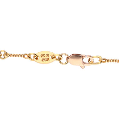 Chrome Hearts 22K Gold Twist Chain Necklace Size 18INCH