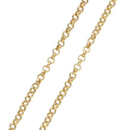 Chrome Hearts 22K Gold Roll Chain Necklace Size 20INCH