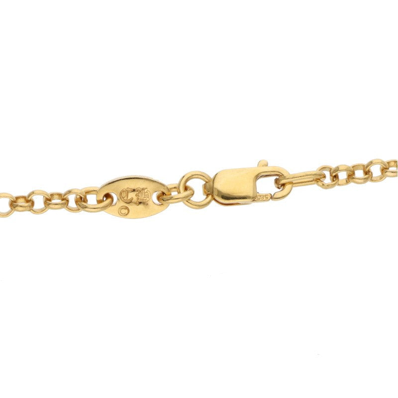 Chrome Hearts 22K Gold Roll Chain Yellow Size 20INCH