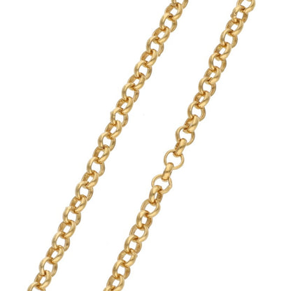 Chrome Hearts 22K Gold Roll Chain Yellow Size 20INCH