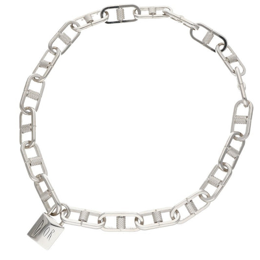 DIOR Raymond Pettibon Cadena Silver Necklace Size ONE SIZE