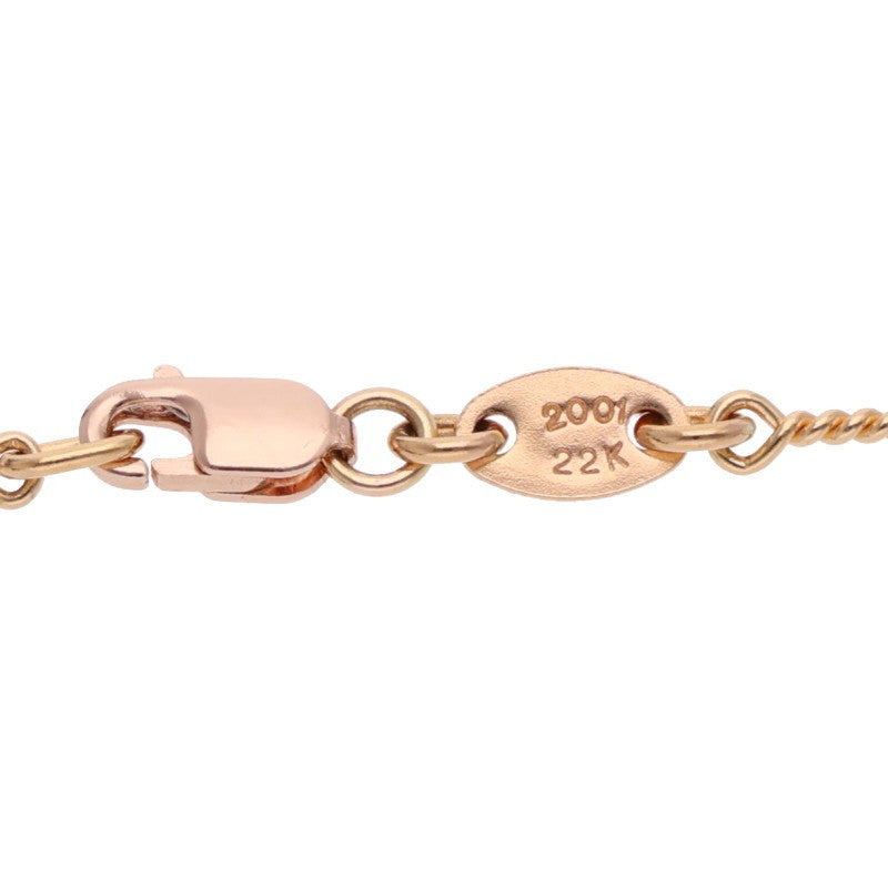 Chrome Hearts 22K Yellow Gold Chain Necklace Size 16INCH