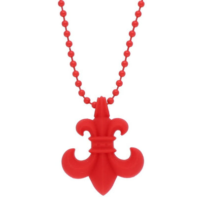 Chrome Hearts Red Rubber BS Fleur Necklace Size ONE SIZE