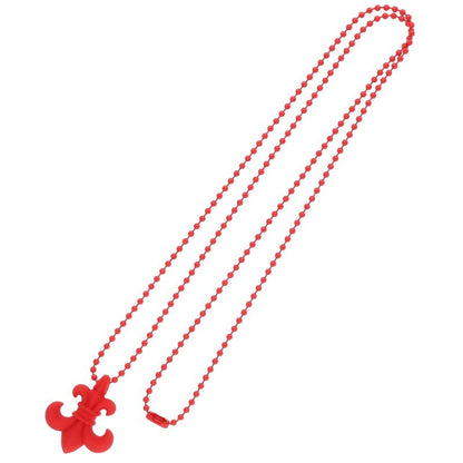 Chrome Hearts Red Rubber BS Fleur Necklace Size ONE SIZE