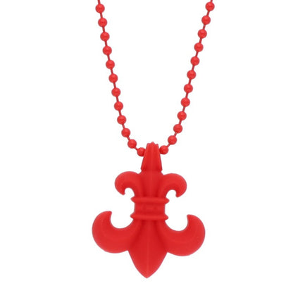 Chrome Hearts Red Rubber BS Fleur Necklace Size ONE SIZE