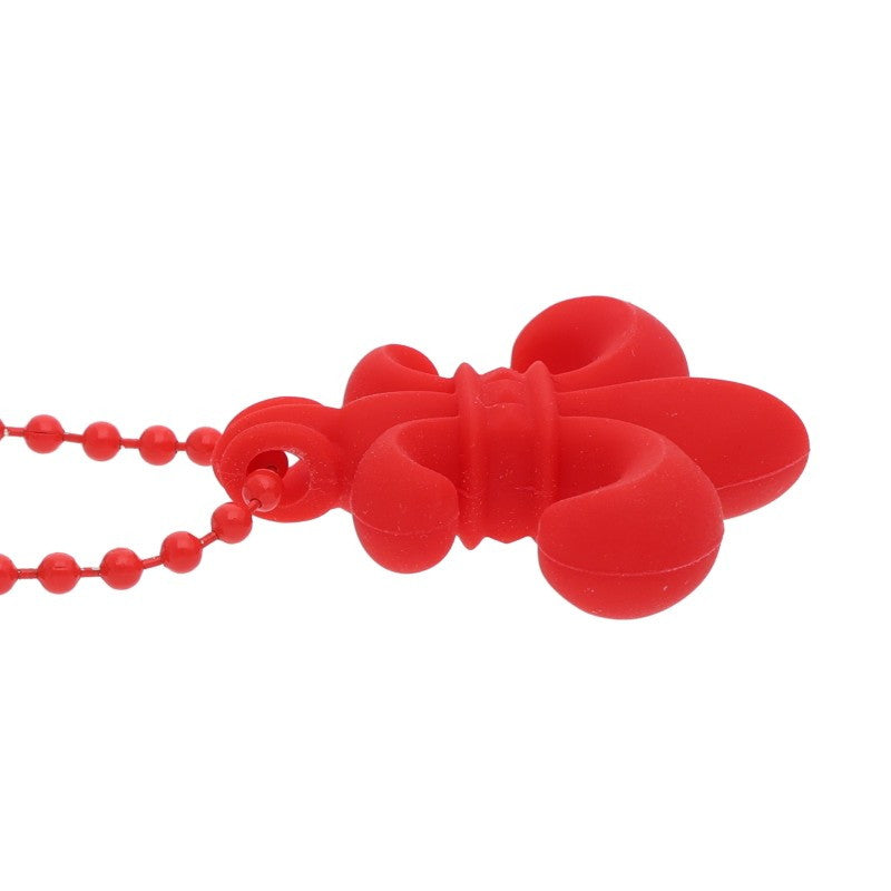 Chrome Hearts Red Rubber BS Fleur Necklace Size ONE SIZE