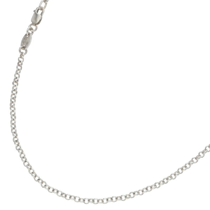 Chrome Hearts Roll Chain Necklace 925 Silver Size 20INCH