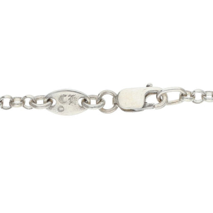 Chrome Hearts Roll Chain Necklace 925 Silver Size 20INCH
