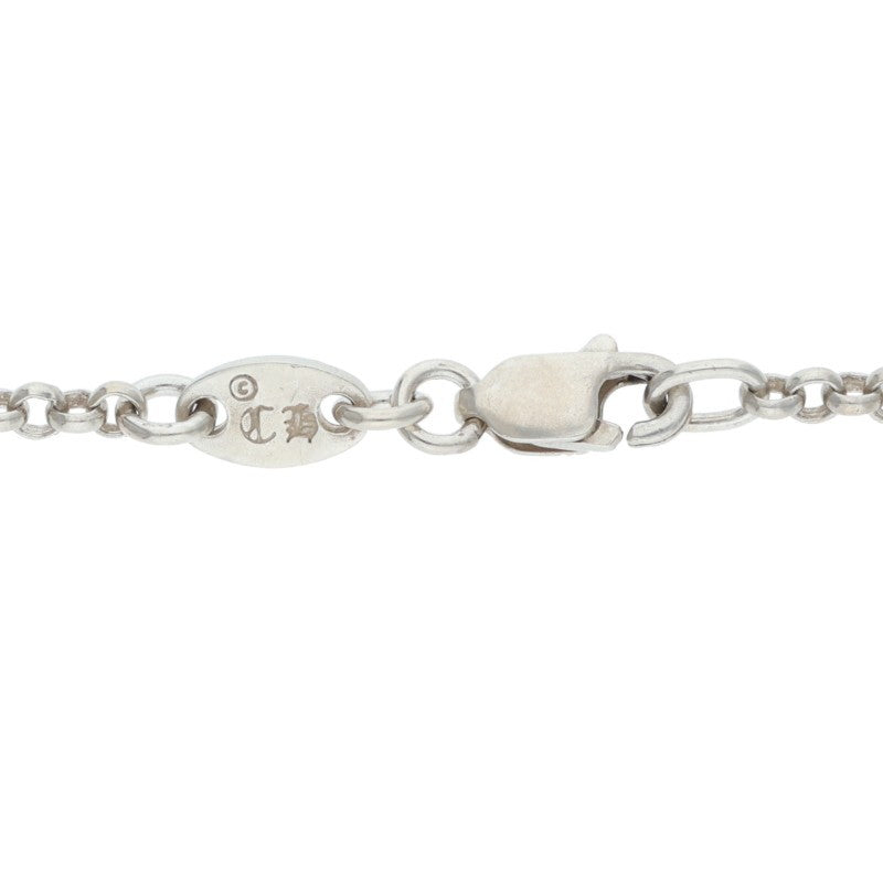 Chrome Hearts Roll Chain Necklace 925 Silver Size 20INCH