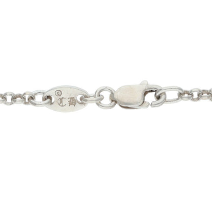 Chrome Hearts Roll Chain Necklace 925 Silver Size 20INCH