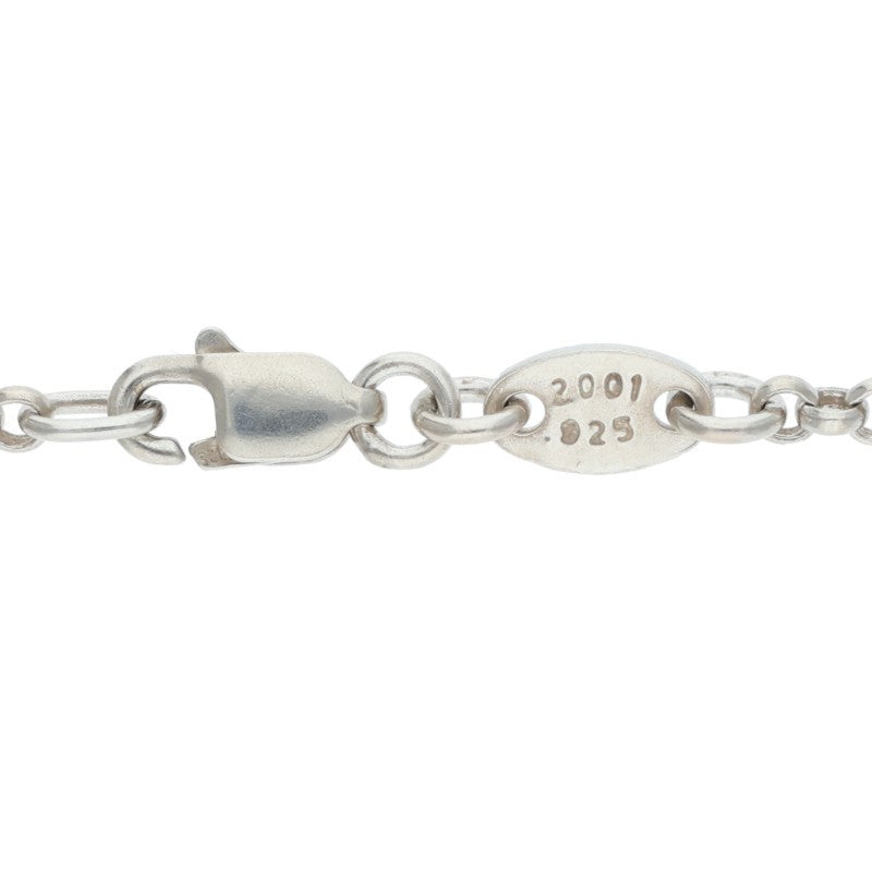 Chrome Hearts Roll Chain Necklace 925 Silver Size 20INCH