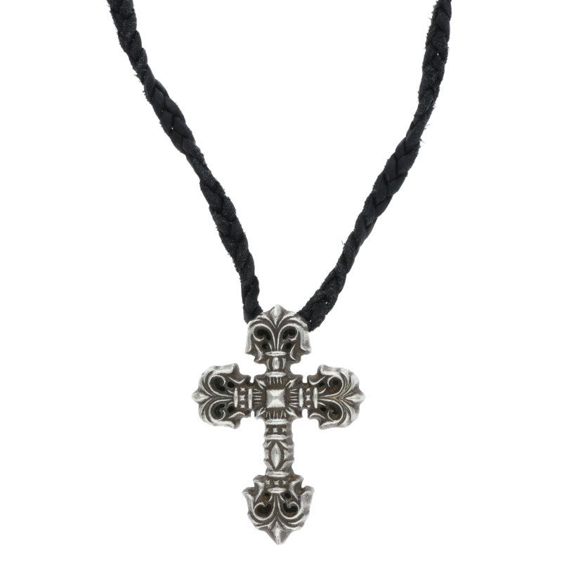 Chrome Hearts FILIG Cross XS Leather Necklace Size ONE SIZE