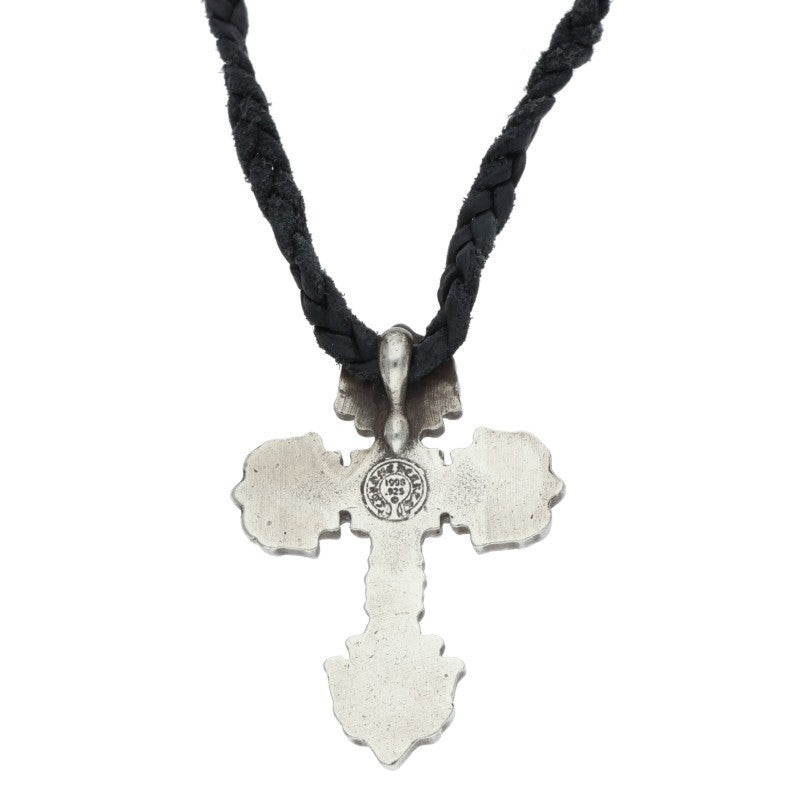 Chrome Hearts FILIG Cross XS Leather Necklace Size ONE SIZE