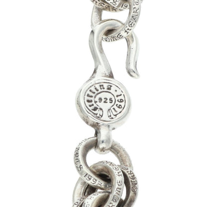 Chrome Hearts Double B Ring Silver Necklace Size ONE SIZE