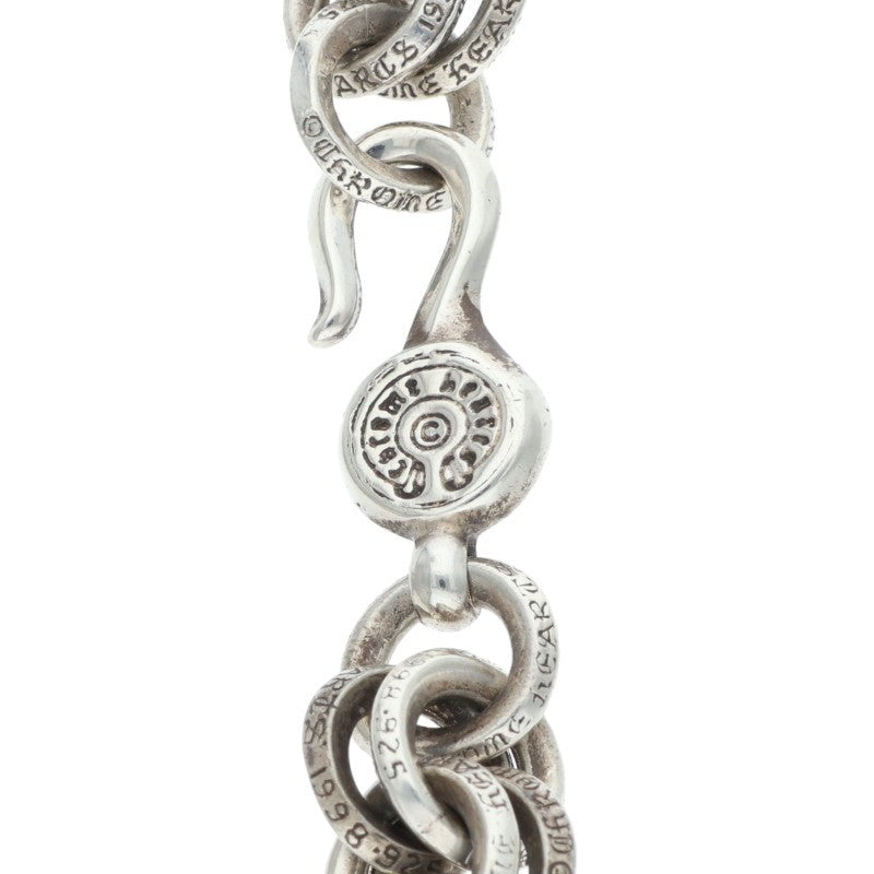 Chrome Hearts Double B Ring Silver Necklace Size ONE SIZE
