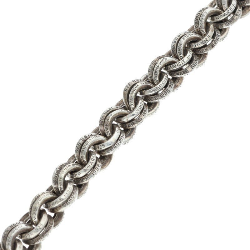 Chrome Hearts Double B Ring Silver Necklace Size ONE SIZE