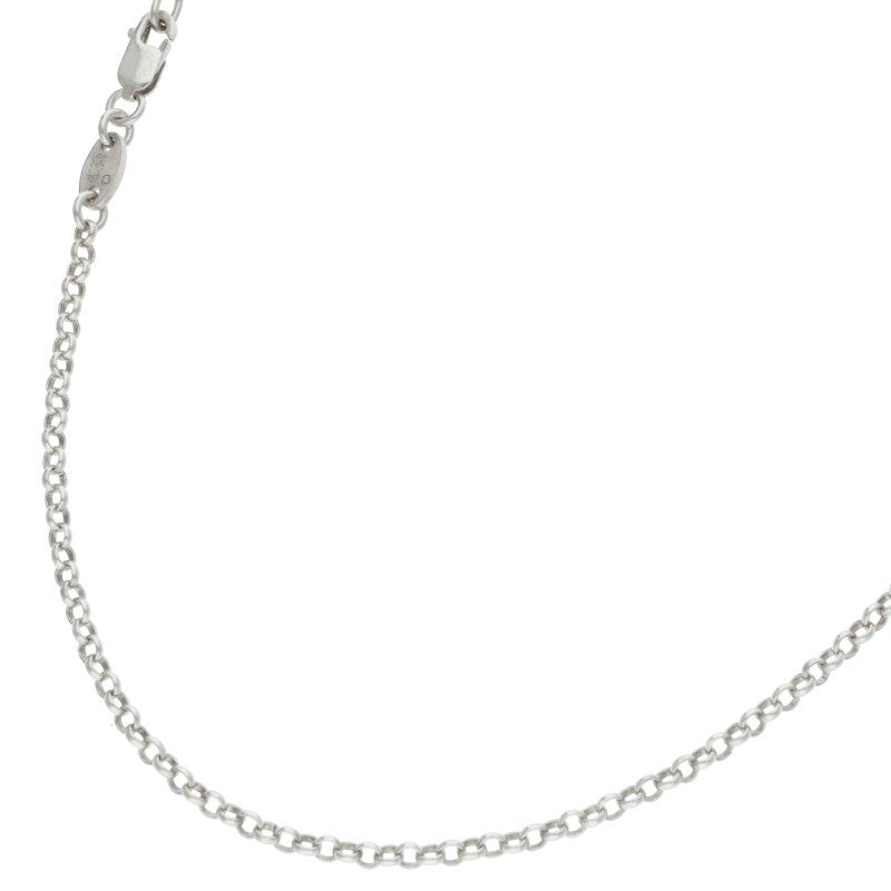 Chrome Hearts Roll Chain Necklace 925 Silver Size 18INCH