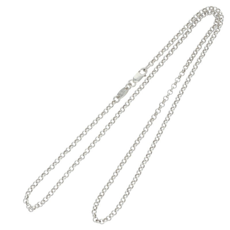 Chrome Hearts Roll Chain Necklace 925 Silver Size 18INCH