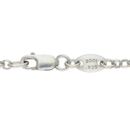 Chrome Hearts Roll Chain Necklace 925 Silver Size 18INCH
