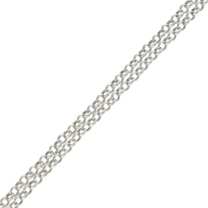 Chrome Hearts Roll Chain Necklace 925 Silver Size 18INCH