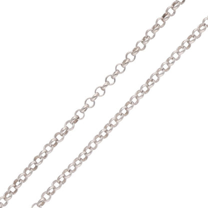 Chrome Hearts Silver Roll Chain Necklace Size 16INCH