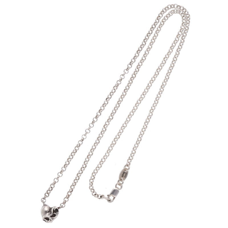 Chrome Hearts Roll Chain Heart Necklace 925 Size 18INCH