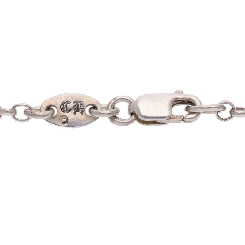 Chrome Hearts Roll Chain Heart Necklace 925 Size 18INCH