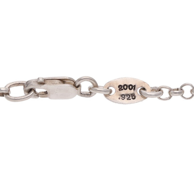 Chrome Hearts Roll Chain Heart Necklace 925 Size 18INCH