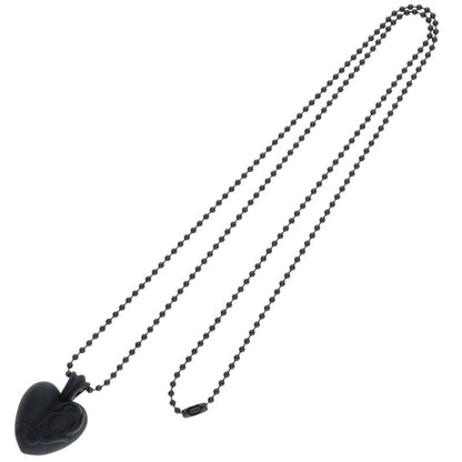 Chrome Hearts Rubber Heart Necklace Black Size ONE SIZE