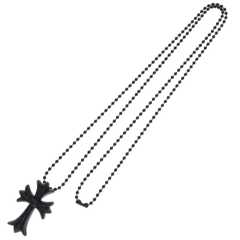 Chrome Hearts Black Rubber Cross Necklace Size ONE SIZE