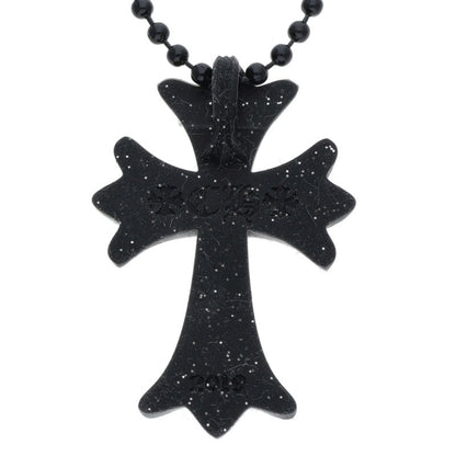 Chrome Hearts Black Rubber Cross Necklace Size ONE SIZE