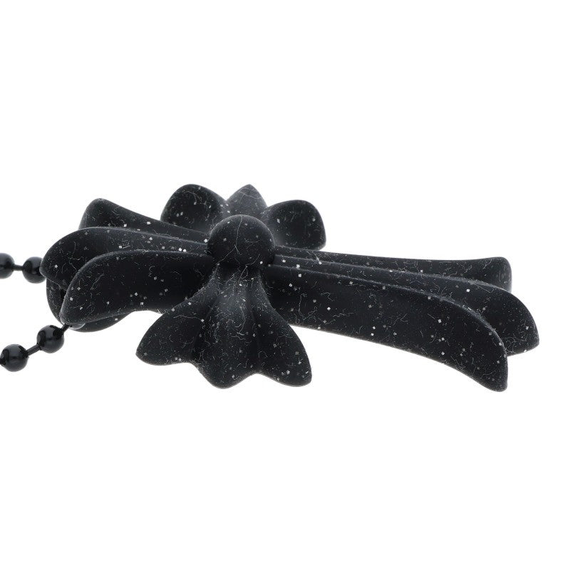 Chrome Hearts Black Rubber Cross Necklace Size ONE SIZE