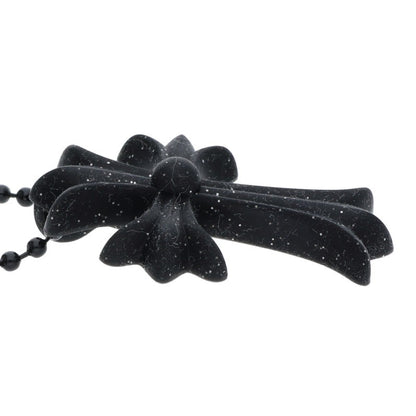 Chrome Hearts Black Rubber Cross Necklace Size ONE SIZE
