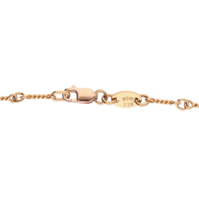 Chrome Hearts 22K Yellow Gold Chain Necklace Size 18 Inch