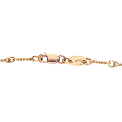 Chrome Hearts 22K Yellow Gold Chain Necklace Size 18 Inch