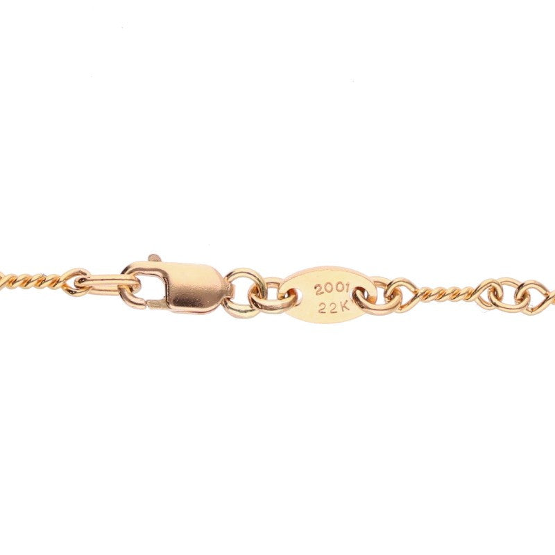 Chrome Hearts 22K Yellow Gold Chain Necklace Size 18 Inch