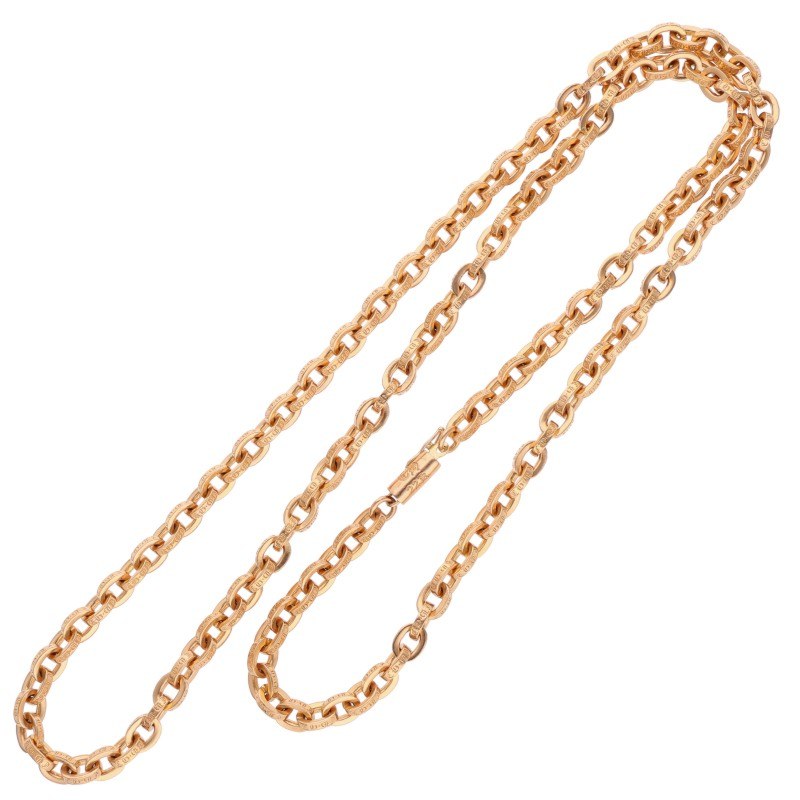 Chrome Hearts 22K 14K Yellow Chain Necklace Size 24 Inch