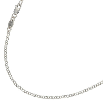 Chrome Hearts Roll Chain Cross Ball 925 Silver Size 16INCH