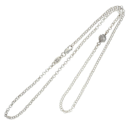 Chrome Hearts Roll Chain Cross Ball 925 Silver Size 16INCH