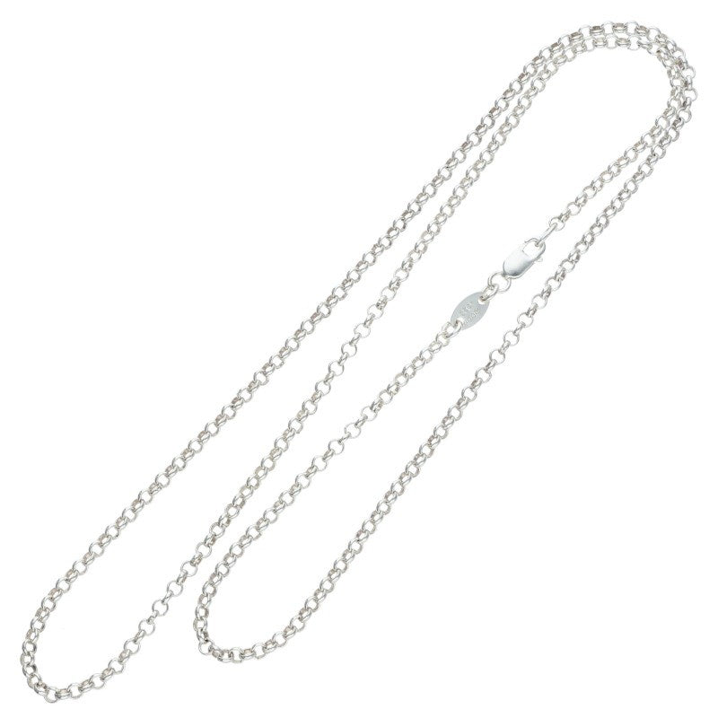 Chrome Hearts Roll Chain Silver Necklace 925 Size 20INCH