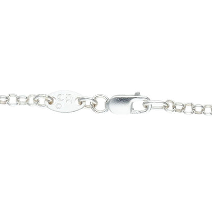 Chrome Hearts Roll Chain Silver Necklace 925 Size 20INCH