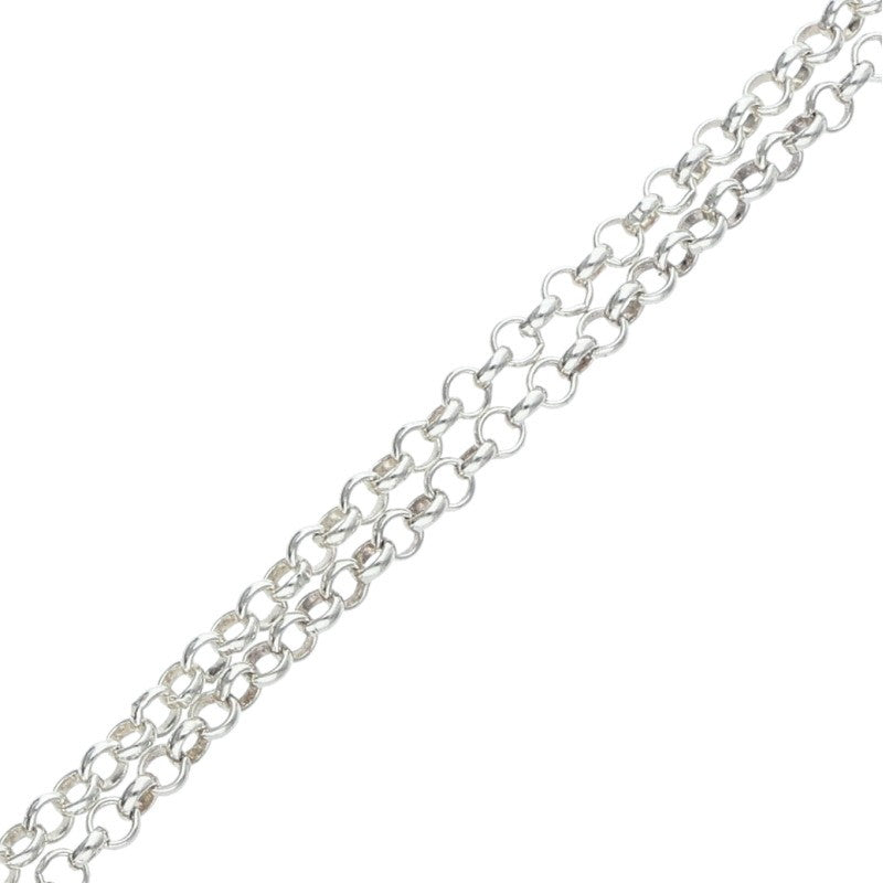 Chrome Hearts Roll Chain Silver Necklace 925 Size 20INCH
